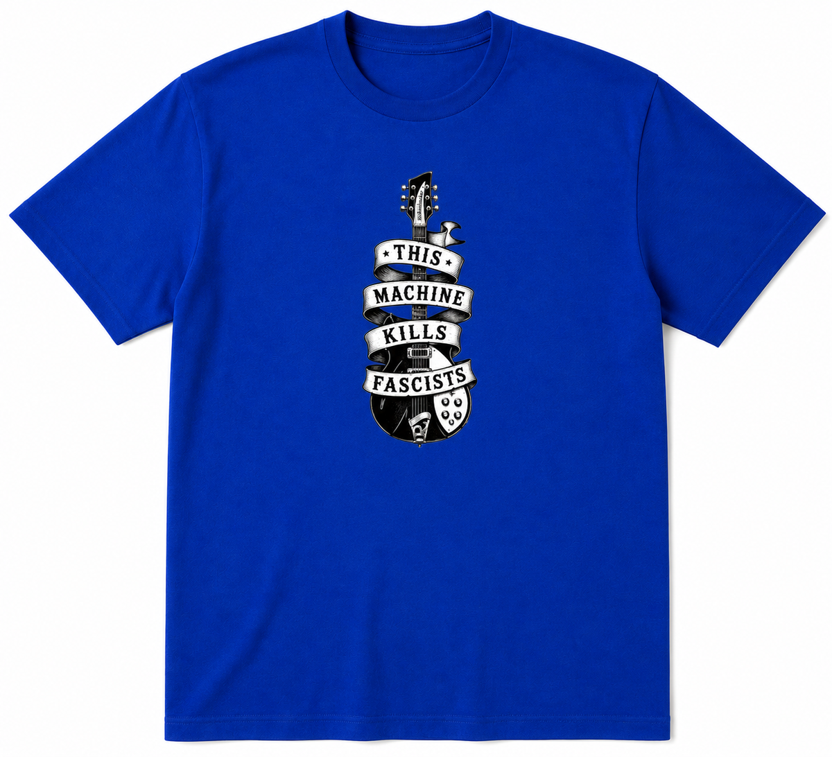 Rickenbacker "This Machine Kills Fascists" T-shirt
