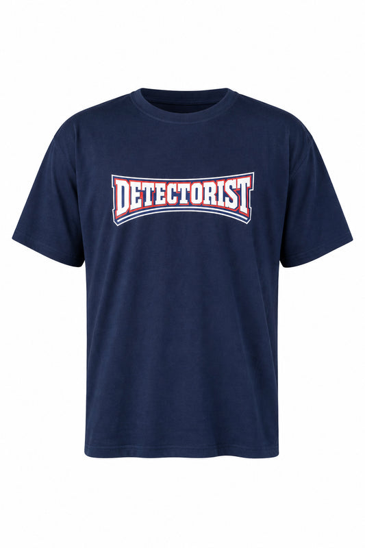 "Detectorist" Red, White & Blue Logo