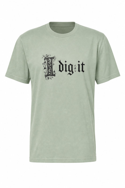 "I Dig It" Black MEDIEVAL Logo