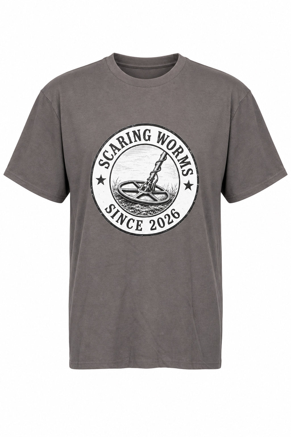 "Scaring Worms Since 2026" t-shirt