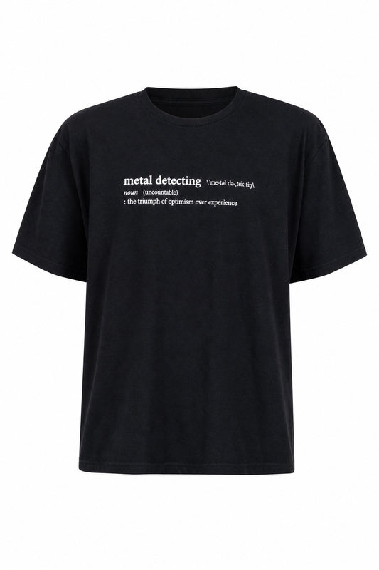 Metal Detecting: Definition (White Lettering)