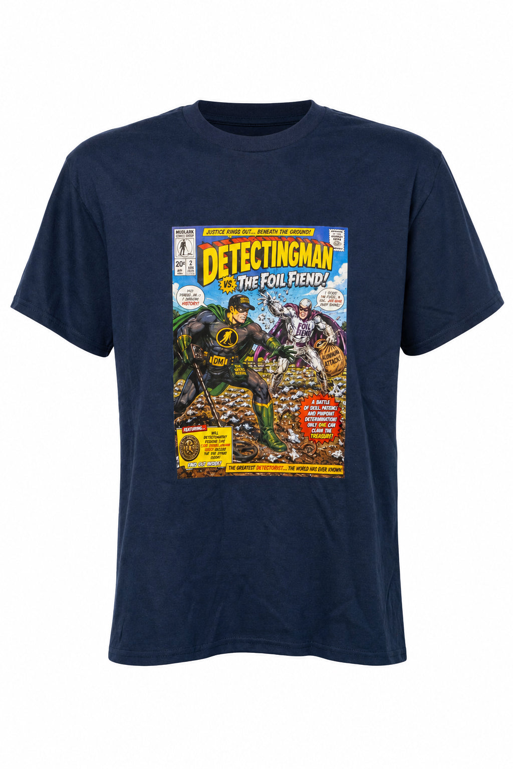 "Detectingman Vs The Foil Fiend" Superhero Comic Book t-shirt