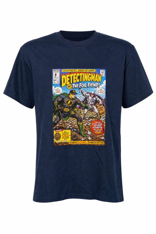 "Detectingman Vs The Foil Fiend" Superhero Comic Book t-shirt